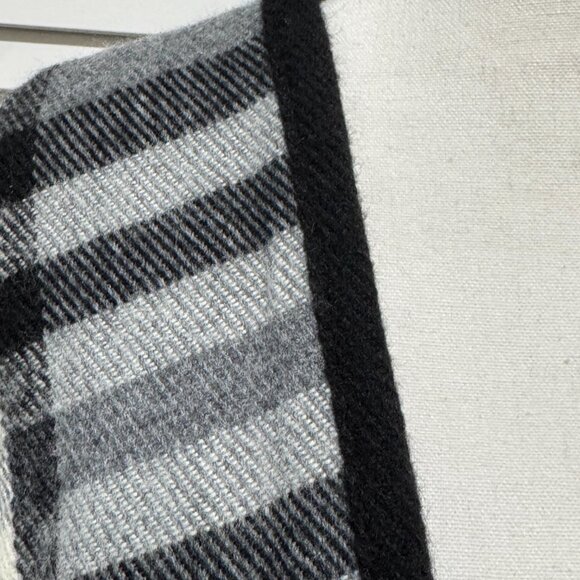 Fraas The Scarf Company Plaid Shawl Wrap – Gray/Black/Red Check, One Size - Picture 5 of 6